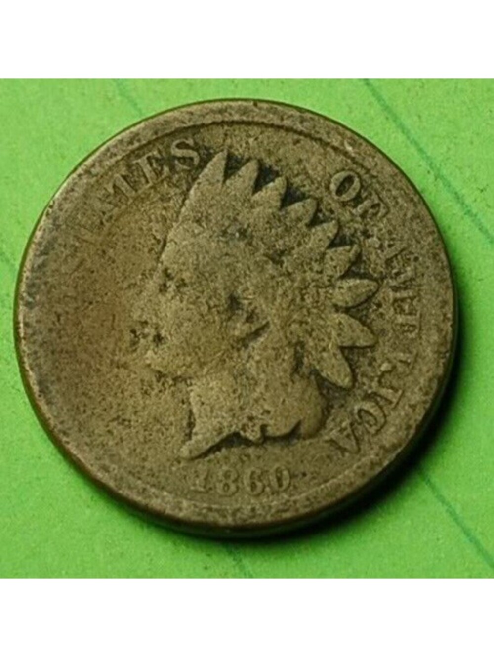 X49 1860 Indian Head Cent Penny 1c - Check Out Our eBay Store - old coin money